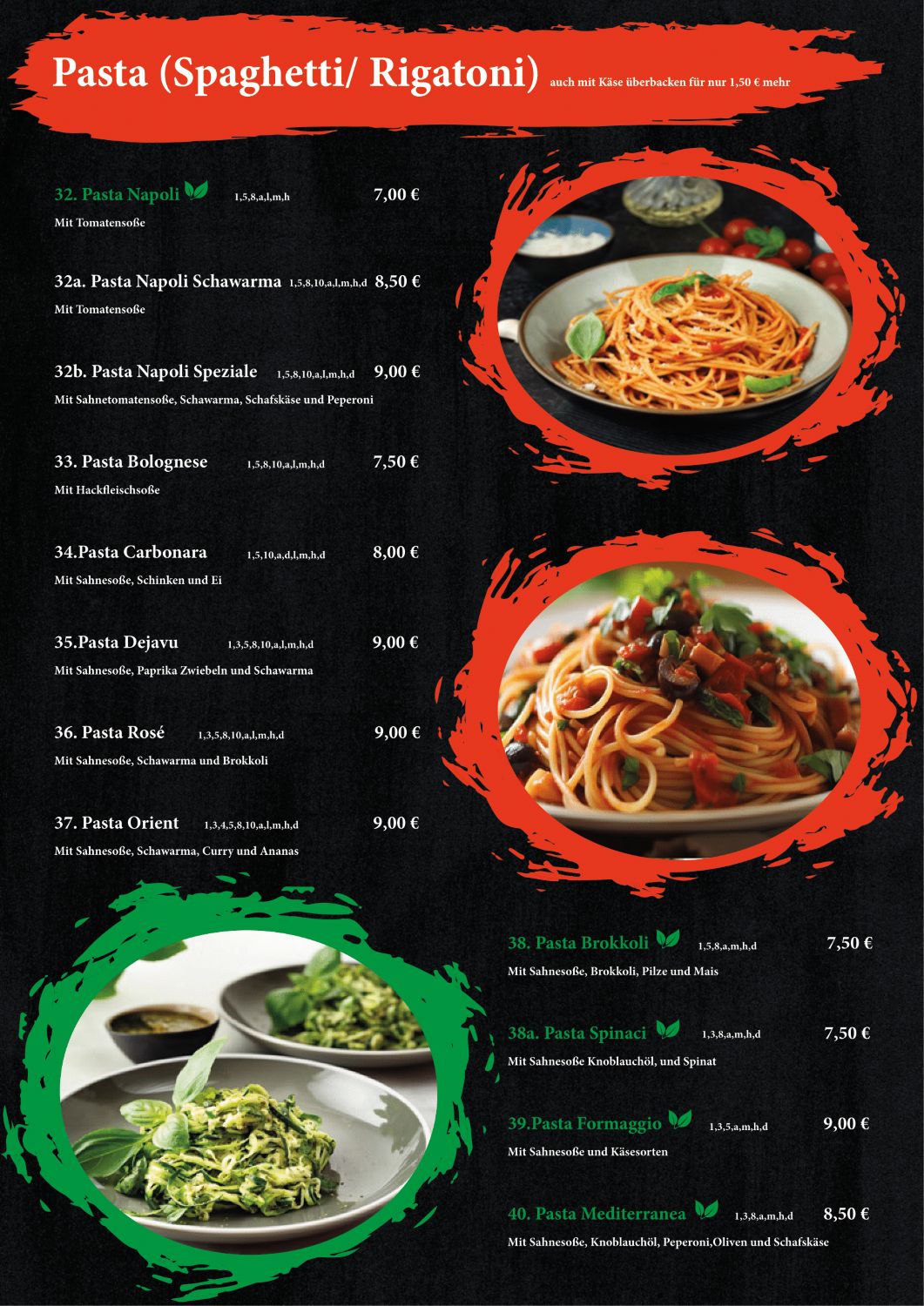 Pasta (Spaghetti/Rigatoni)