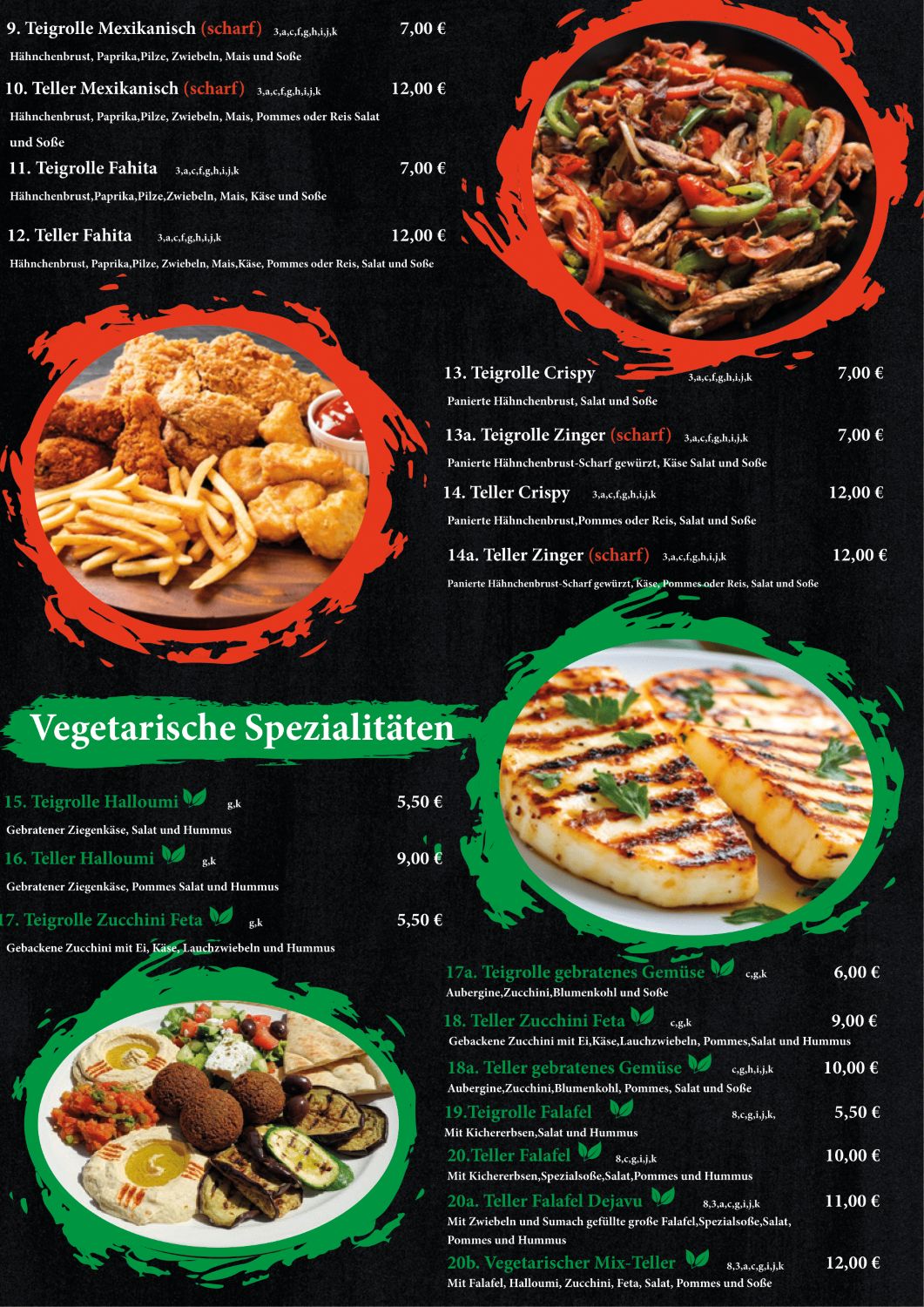 Vegetarische Spezialitäten